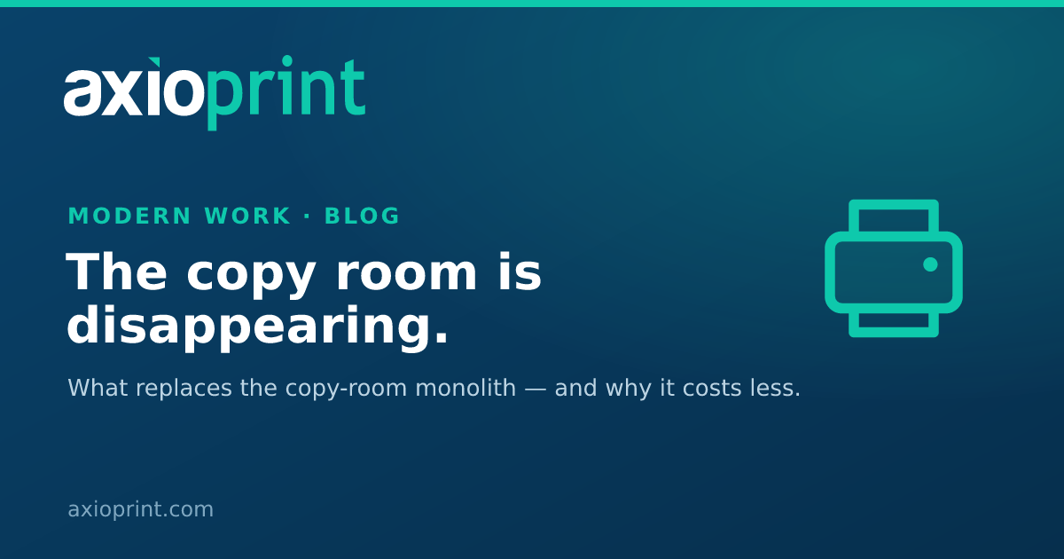 The Copy Room Is Disappearing. Here's What Replaces It.