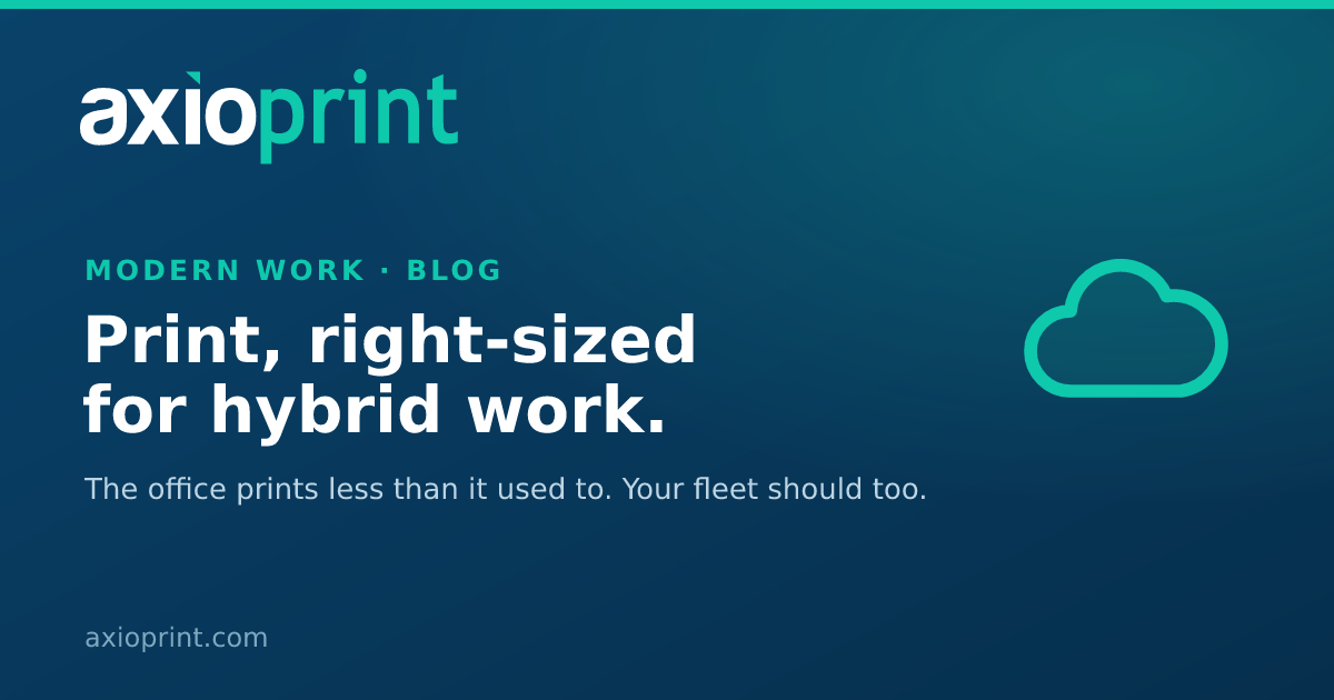 Print, Right-Sized for Hybrid Work